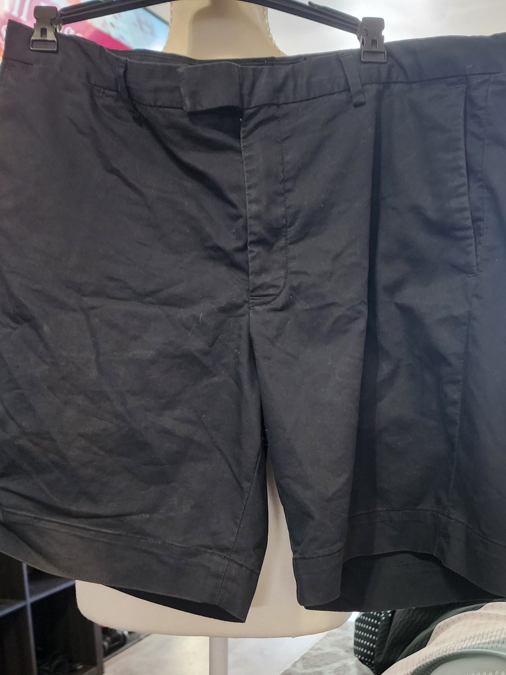 Polo by Ralph Lauren Black Flat-Front Men’s Shorts Sz 35